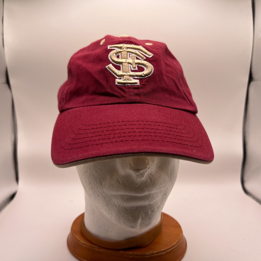 Top of the World Florida State Seminoles FSU Maroon Rhinestone Hat Adjustable - Picture 2 of 10